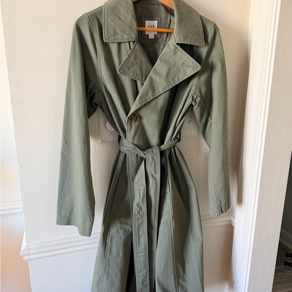 GAP Soft Green Trench Coat